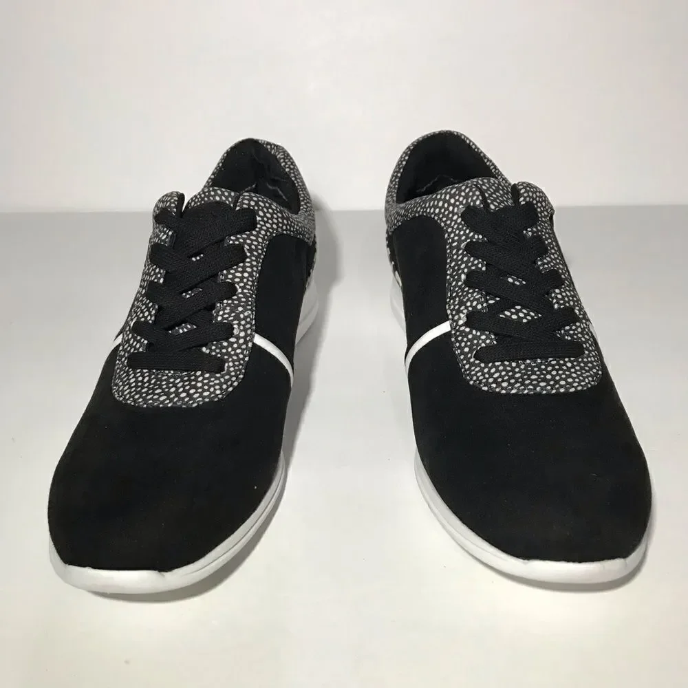 Isaac Mizrahi Live! Suede Contrast Dot Lace-Up Sneakers
